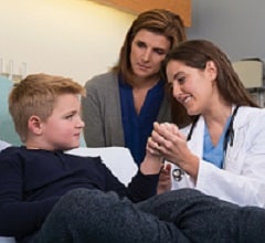 Boston Children's physician with pediatric patient