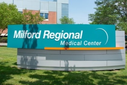 Milford Regional Corner Sign